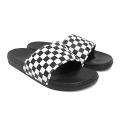 VANS SANDAL バンズ サンダル LA COSTA SLIDE-ON CHECKERBOARD WHITE/BLACK（US企画）　スケートボード スケボーのサムネイル