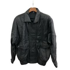 90's レザージャケット A-2 本革 ブラック 黒 ボンバー L - メルカリ