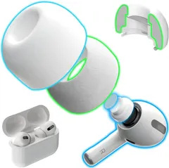 22M837 KASOTT AirPods Pro イヤー チップ ピース シリコン+形状記憶フォーム 低反発イヤホンカバー  音質向上 遮音性 滑り止め 柔らかい 耳垢ガード フィット感 脱落防止
