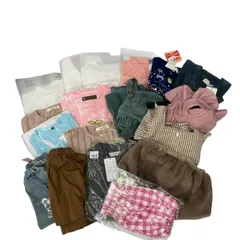 186004 現状品 ★タグ付き★　子供服　女の子　80-120サイズ キッズ 18点まとめ売り