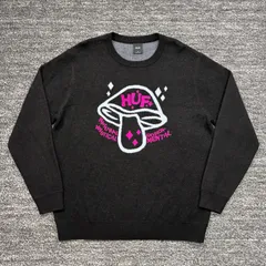 HUF ハイゲージニット キノコ ブラック S ハフ ■のサムネイル