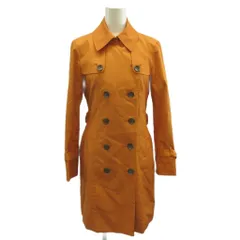 23区 オンワード樫山 トレンチコート S オレンジ 背抜き ダブルブレスト 長袖 無地 /NP ■ECE004