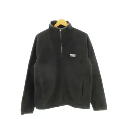 エルエルビーン L.L.BEAN フリースジャケット プルオーバー ハーフジップ アウトドアウエア SM-REG 黒 ブラック スタンドカラー 長袖 /AH41 ■ECA004