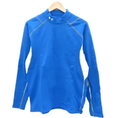 アンダーアーマー UNDER ARMOUR スポーツウエア カットソー 長袖 XL 青 ブルー ハイネック 裏起毛 /SM52 ■ECB003
