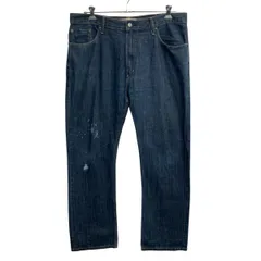 Levi's 505 デニムパンツ W38 ダークブルー リーバイス ジップアップ ストレートフィット アメカジ デニム ジーンズ 2604-579