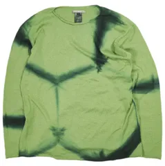 suzusan スズサン 21AW EXTRA FINE MERINO WOOL PULLOVER 有松鳴海絞り 亀甲柄 エクストラファインメリノウールプルオーバー L SPRUCE/LEAF GREEN セーター クルーネック ニット 定価53,900円のサムネイル
