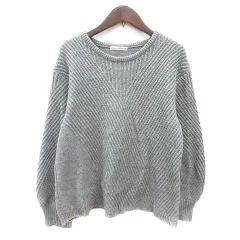 ナイスクラップ NICE CLAUP continuer de NICE CLAUP ニット セーター 長袖 F グレー  /MN