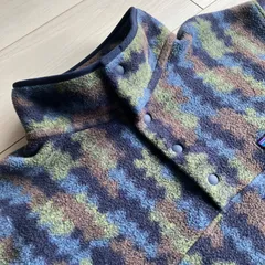 レア 美品 海外限定 Patagonia シンチラ スナップT メンズXL 総柄 青 緑 茶色 パタゴニア 22年製  古着  ニカラグア
