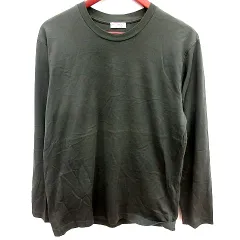 B&Y ユナイテッドアローズ BEAUTY&YOUTH ビューティー&ユース ニット カットソー Uネック 長袖 XL カーキ /RT