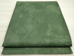 平和屋着物▽上質な小紋 単衣 総刺繍 吹き寄せ文 金糸 正絹 逸品