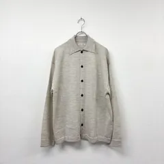 25aw 2025 新品 VAINL ARCHIVE ヴァイナル アーカイブ WILL-SH ハイゲージ ニット シャツ IVOLY サイズ S 定価41,800円 804-0090のサムネイル