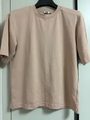 新品 UNIQLO U エアリズム コットン オーバーサイズ クルーネック 5分袖 Tシャツ