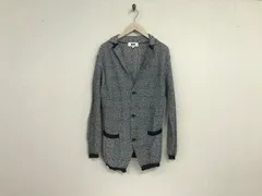 美品本物ジョセフアブードJOSEPHABBOUDコットンニット柄テーラードデニムジャケット長袖サーフアメカジスケーターストリートミリタリービジネススーツパーティーモードドレスゴルフスポーツメンズLL黒ブラック白ホワイトXLのサムネイル