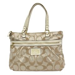 COACH POPPY】コーチ ポピー シグネチャー トートバッグ チャーム付