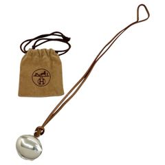 HERMES ルーペ ネックレス HERMES ラニエール 黒 エルメス 虫眼鏡