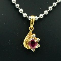 美品】 PT850 プラチナ ダイヤ取巻き ルビー 0.31ct ネックレス - メルカリ