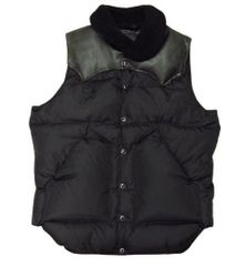 ロッキーマウンテン B&Y別注 ヨークレザー クリスティベスト ブラック