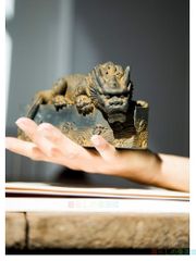 吸水獣 鎮尺 茶寵 茶道具 書道具 文房具 装飾品 工芸品 美術品 置物 