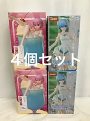 未開封 Re:ゼロから始める異世界生活 Exceed Creative Figure レム 鳥篭ドレス クリームソーダ ラム フィギュア 2種4個セット LF4E25 f107