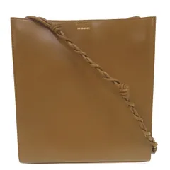 新品同様 ジルサンダー タングル ミディアム ゴールド金具 ショルダーバッグ レザー ブラウン 茶 0393 JIL SANDERのサムネイル