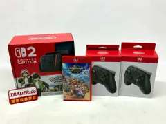 01w-6474 ○  Nintendo Switch 2 本体 + Proコントローラー(2個) + スーパーマリオカートワールド 詰め合わせセット スイッチ2 動作確認済み【中古品】