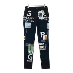 サイズ：0 PEARLY GATES パーリーゲイツ 055-2231916 ストレッチパンツ コラージュ柄 ブラック系 [240101521274] ゴルフウェア レディース ストスト
