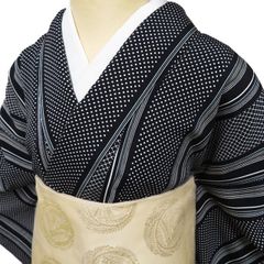 セール！　単衣　小紋　￼吉祥模様　型染め　裄67cm　正絹 単衣 小紋 ￼吉祥模様 型染め 裄67cm 正絹 - メルカリ