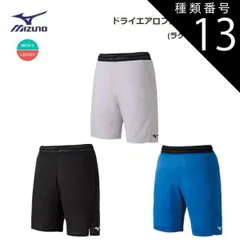 種類13：M/25：ソニックブルー MIZUNO(ミズノ) ドライエアロフロー ゲームパンツ (ラケットスポーツ) 男女兼用 [72MB1001]