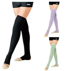 ＜ネコポス発送＞ ササキ（SASAKI）　T130  新体操  レディース  アンダーウェア  オーバーニー レッグウォーマー 足掛けタイプ  24SS