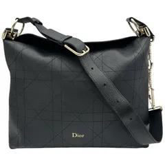 クリスチャン・ディオール Christian Dior Diory バッグ ミディアム M14120HJW_M911 ブラック ゴールド金具 カーフ レディース ショルダーバッグ