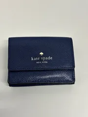 ケイトスペード　三つ折り財布　ネイビー