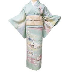 訪問着 着物 中古 正絹 袷 身丈153.5cm SA ワイド A1001-9 - メルカリ
