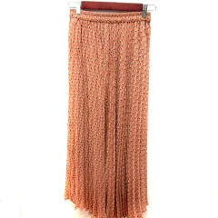 ロッソ ROSSO アーバンリサーチ スカート プリーツ マキシ 総柄 F オレンジベージュ /RT