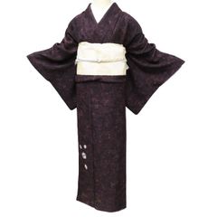 しつけ糸付き・未使用】 大島紬 単衣 黒地 モダンな飛び柄￼￼ - メルカリ