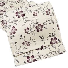 未着用 袋帯 全通 草木染 型染め 牡丹 花模様 着物 053b - メルカリ