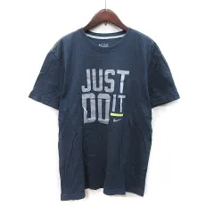 ナイキ NIKE Tシャツ カットソー 半袖 XL 紺 ネイビー /YI