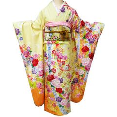 正絹お振袖 8点フルセット クリーム系 LLサイズ 古典 美品 - メルカリ