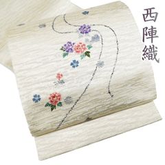 西陣織の名門【弥栄織物】 大人の【艶コーデ】に 単衣にも 新品の