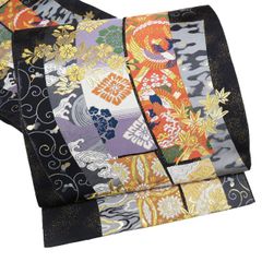 AA18美品袋帯 六通柄 唐織 新能裳錦 吉祥文 鳳凰 正絹 着物 - メルカリ
