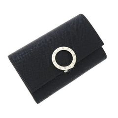 T2608 美品 ブルガリ BB ロゴクリップ レザー 二つ折長財布 お札入れ 