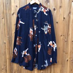 GUCCI horse ホース 馬 総柄 shirt 長袖シャツ ネイビー 希少 - メルカリ