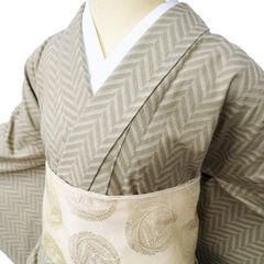 本日驚きの目玉商品 創業明治元年染の老舗 小糸染芸 モダン小紋 着用帯