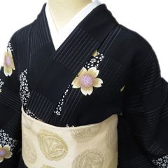 小紋 手ざし紅型 宮崎良次 浜ちりめん正絹 反物 希少 宮崎紅型 宮崎良治 手ざし京紅型染 小紋 鬼しぼ縮緬 正絹 ガード