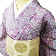 ☆きものロマンチカ☆パッチワーク着物浴衣パープル - メルカリ