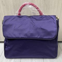 falchi 紫色 2Wayバッグ お財布ポケット付き - メルカリ