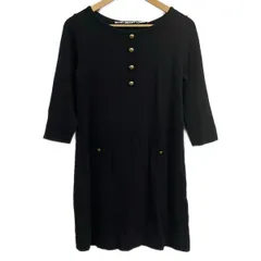 MARY QUANT(マリークワント) ワンピース サイズ38 L レディース美品  - 黒 七分袖/ひざ丈のサムネイル