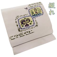 召しませ花】 麻の京袋帯 かき氷 七宝雪華文 - メルカリ