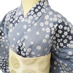 販売終了生地　最後の1着　木綿着物　浴衣　Mサイズ　ウィリアムモリス 販売終了生地 最後の1着 木綿着物 浴衣 Mサイズ ウィリアムモリス