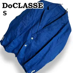DoCLASSE LINEN ドゥクラッセ リネン100％ テーラードジャケット ブルー 青 シングル 2B 長袖 春夏 麻100％ 軽量 清涼感 きれいめ カジュアル 大人 上品 羽織り メンズ【S】2604041APのサムネイル