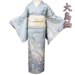 AA57愛華 着物 小紋 箔 花柄 正絹 手縫い仕立て 美品 - メルカリ